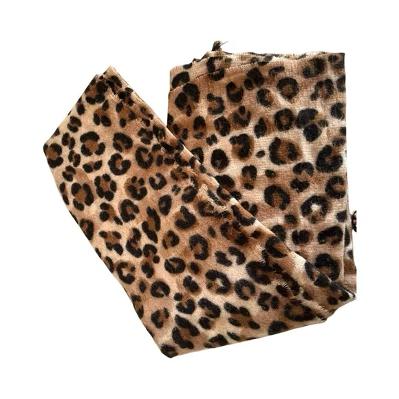 Zara Leopard Print Fringed Scarf - Picture 3 of 7